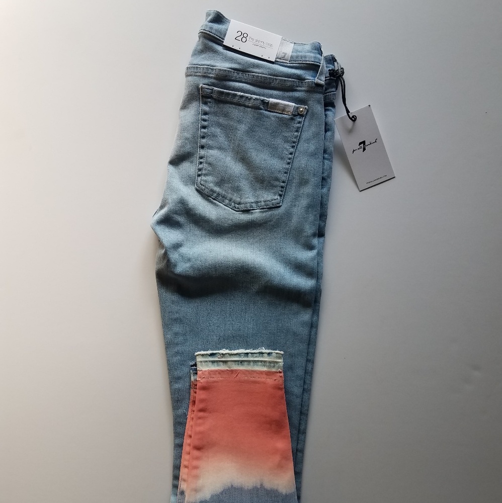 7 for All Mankind Coral Skinny Jeans - Picture 8 of 8